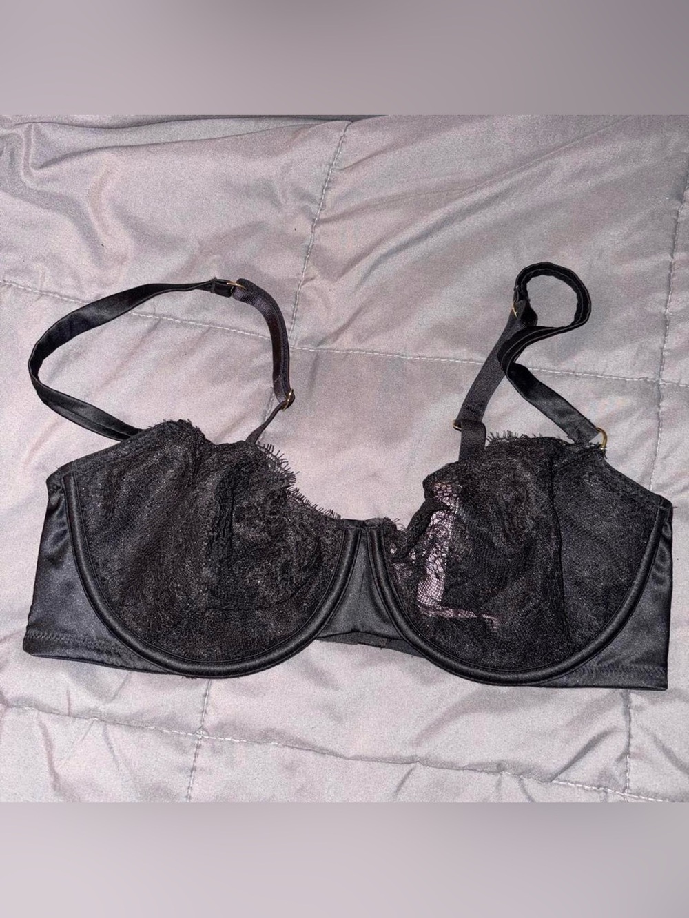 Black Dream angels unlined Lace Underwire Bra